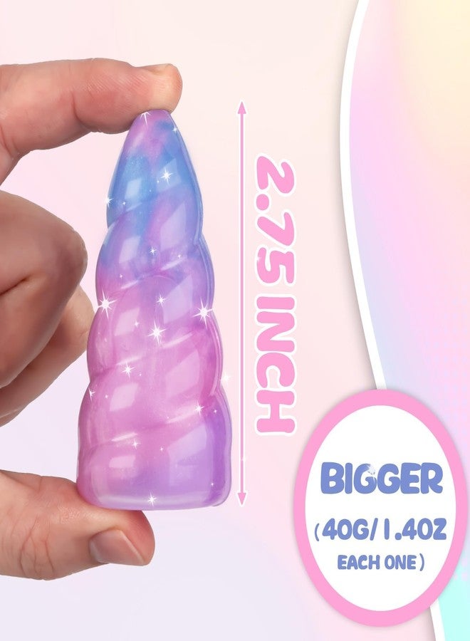 Uzoxlsn 100 Pack Unicorn Theme Slime Party Favors Supplies, Unicorn Slime Bulk, Birthday Goodie Bag Stuffers, Stockings & Basket Filler, Treat Bags for Girls Boys, Non-Sticky Kit for Kids, Classroom Reward - Image 3